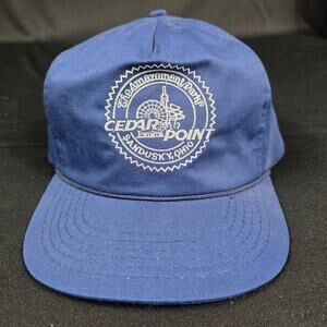 Cedar Point Hat Trucker Snapback Men's One Size Blue Amusement Park Souvenir